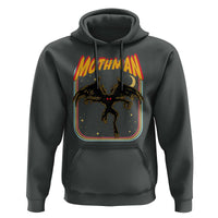 Retro Mothman Hoodie Vintage Comicbook Style Cryptid Lore Cryptozoology - Wonder Print Shop