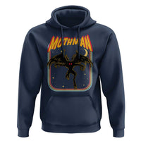 Retro Mothman Hoodie Vintage Comicbook Style Cryptid Lore Cryptozoology - Wonder Print Shop