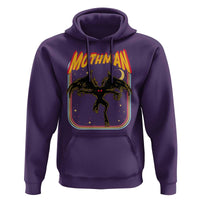 Retro Mothman Hoodie Vintage Comicbook Style Cryptid Lore Cryptozoology - Wonder Print Shop