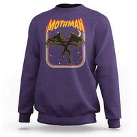 Retro Mothman Sweatshirt Vintage Comicbook Style Cryptid Lore Cryptozoology - Wonder Print Shop
