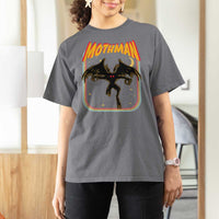 Retro Mothman T Shirt For Women Vintage Comicbook Style Cryptid Lore Cryptozoology - Wonder Print Shop