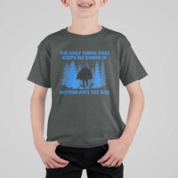 Funny Mothman Fat Ass T Shirt For Kid Vintage Cryptid Funny Moth Man Meme - Wonder Print Shop