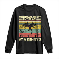 Funny Mothman Eat My Entire Ass Long Sleeve Shirt Vintage Cryptid Funny Mothman Meme - Wonder Print Shop