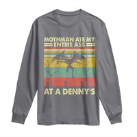Funny Mothman Eat My Entire Ass Long Sleeve Shirt Vintage Cryptid Funny Mothman Meme - Wonder Print Shop