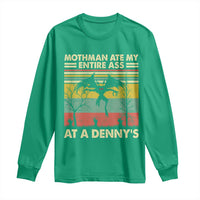 Funny Mothman Eat My Entire Ass Long Sleeve Shirt Vintage Cryptid Funny Mothman Meme - Wonder Print Shop