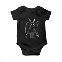 Creepy Cute Mothman Baby Onesie Alt Goth Grunge Horror Aesthetic Cryptid - Wonder Print Shop