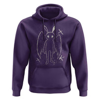 Creepy Cute Mothman Hoodie Alt Goth Grunge Horror Aesthetic Cryptid - Wonder Print Shop