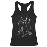 Creepy Cute Mothman Racerback Tank Top Alt Goth Grunge Horror Aesthetic Cryptid - Wonder Print Shop