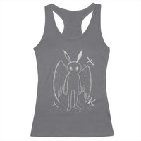Creepy Cute Mothman Racerback Tank Top Alt Goth Grunge Horror Aesthetic Cryptid - Wonder Print Shop