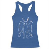 Creepy Cute Mothman Racerback Tank Top Alt Goth Grunge Horror Aesthetic Cryptid - Wonder Print Shop