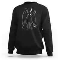Creepy Cute Mothman Sweatshirt Alt Goth Grunge Horror Aesthetic Cryptid - Wonder Print Shop