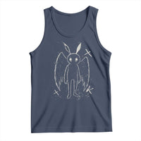 Creepy Cute Mothman Tank Top Alt Goth Grunge Horror Aesthetic Cryptid - Wonder Print Shop