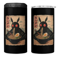 Funny Mothman Ramen 4 in 1 Can Cooler Tumbler Japanese Kawaii Noodles Cryptid Retro Manga Anime - Wonder Print Shop