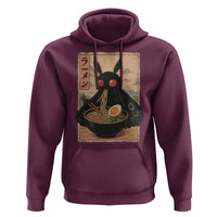 Funny Mothman Ramen Hoodie Japanese Kawaii Noodles Cryptid Retro Manga Anime - Wonder Print Shop
