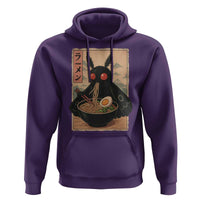 Funny Mothman Ramen Hoodie Japanese Kawaii Noodles Cryptid Retro Manga Anime - Wonder Print Shop