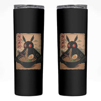 Funny Mothman Ramen Skinny Tumbler Japanese Kawaii Noodles Cryptid Retro Manga Anime - Wonder Print Shop