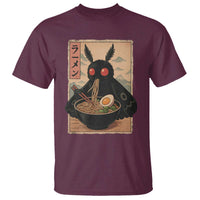 Funny Mothman Ramen T Shirt Japanese Kawaii Noodles Cryptid Retro Manga Anime - Wonder Print Shop