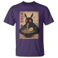 Funny Mothman Ramen T Shirt Japanese Kawaii Noodles Cryptid Retro Manga Anime - Wonder Print Shop