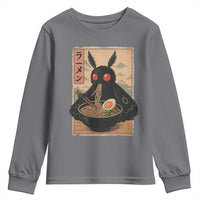 Funny Mothman Ramen Youth Sweatshirt Japanese Kawaii Noodles Cryptid Retro Manga Anime - Wonder Print Shop