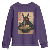 Funny Mothman Ramen Youth Sweatshirt Japanese Kawaii Noodles Cryptid Retro Manga Anime - Wonder Print Shop