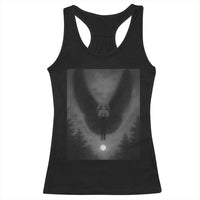 Mothman Racerback Tank Top Horror Poster Halloween Cryptid Lover - Wonder Print Shop
