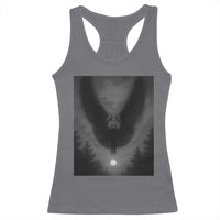 Mothman Racerback Tank Top Horror Poster Halloween Cryptid Lover - Wonder Print Shop