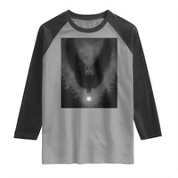Mothman Raglan Shirt Horror Poster Halloween Cryptid Lover - Wonder Print Shop