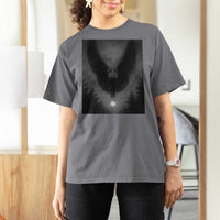 Mothman T Shirt For Women Horror Poster Halloween Cryptid Lover - Wonder Print Shop