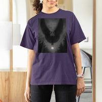 Mothman T Shirt For Women Horror Poster Halloween Cryptid Lover - Wonder Print Shop