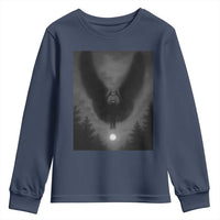 Mothman Youth Sweatshirt Horror Poster Halloween Cryptid Lover - Wonder Print Shop
