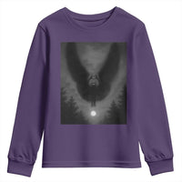 Mothman Youth Sweatshirt Horror Poster Halloween Cryptid Lover - Wonder Print Shop