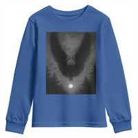 Mothman Youth Sweatshirt Horror Poster Halloween Cryptid Lover - Wonder Print Shop
