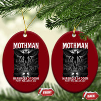 Mothman Ceramic Ornament Horror Poster Halloween Harbinger of Doom Cryptid Creature - Wonder Print Shop