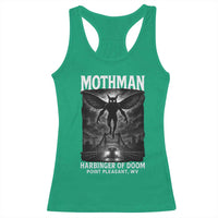 Mothman Racerback Tank Top Horror Poster Halloween Harbinger of Doom Cryptid Creature - Wonder Print Shop