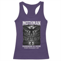 Mothman Racerback Tank Top Horror Poster Halloween Harbinger of Doom Cryptid Creature - Wonder Print Shop