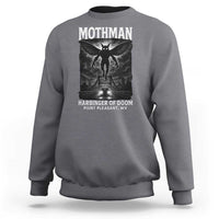 Mothman Sweatshirt Horror Poster Halloween Harbinger of Doom Cryptid Creature - Wonder Print Shop