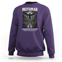Mothman Sweatshirt Horror Poster Halloween Harbinger of Doom Cryptid Creature - Wonder Print Shop