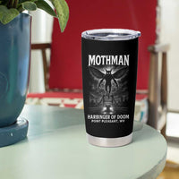Mothman Tumbler Cup Horror Poster Halloween Harbinger of Doom Cryptid Creature - Wonder Print Shop