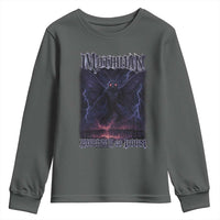Mothman Youth Sweatshirt Black Bridge Folk Horror Cryptid Fan