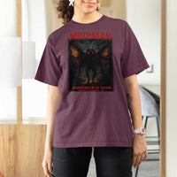 Mothman T Shirt For Women Horror Harbinger of Doom Urban Myth Cryptid Creature - Wonder Print Shop