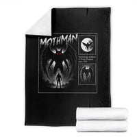 Mothman Throw Blanket Retro Horror Manga Urban Myth Cryptid Creature - Wonder Print Shop