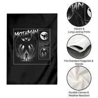 Mothman Garden Flag Retro Horror Manga Urban Myth Cryptid Creature - Wonder Print Shop