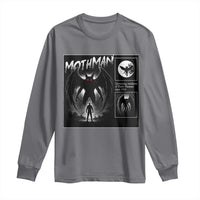 Mothman Long Sleeve Shirt Retro Horror Manga Urban Myth Cryptid Creature - Wonder Print Shop