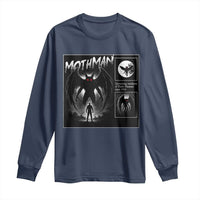 Mothman Long Sleeve Shirt Retro Horror Manga Urban Myth Cryptid Creature - Wonder Print Shop