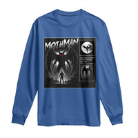 Mothman Long Sleeve Shirt Retro Horror Manga Urban Myth Cryptid Creature - Wonder Print Shop