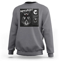 Mothman Sweatshirt Retro Horror Manga Urban Myth Cryptid Creature - Wonder Print Shop