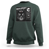 Mothman Sweatshirt Retro Horror Manga Urban Myth Cryptid Creature - Wonder Print Shop