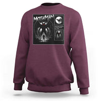 Mothman Sweatshirt Retro Horror Manga Urban Myth Cryptid Creature - Wonder Print Shop