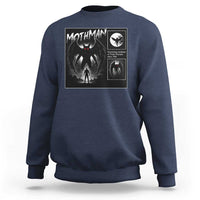 Mothman Sweatshirt Retro Horror Manga Urban Myth Cryptid Creature - Wonder Print Shop