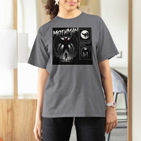 Mothman T Shirt For Women Retro Horror Manga Urban Myth Cryptid Creature - Wonder Print Shop